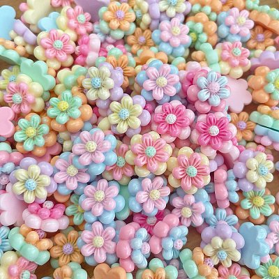 Cartoon Opaque Resin Cabochons RESI-C039-03D-1