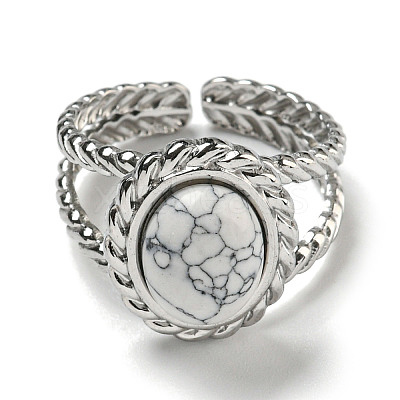 304 Stainless Steel Open Cuff Rings RJEW-C079-13P-1
