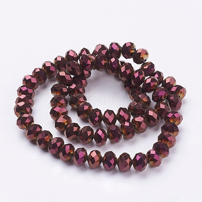 Electroplate Glass Bead Strands LS-EGLA-R080-8mm-08-1