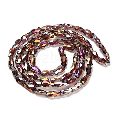 Electroplate Glass Beads Strands EGLA-P066-01A-AB13-1