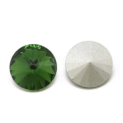 Pointed Back Glass Rhinestone Cabochons RGLA-T086-10mm-20-1