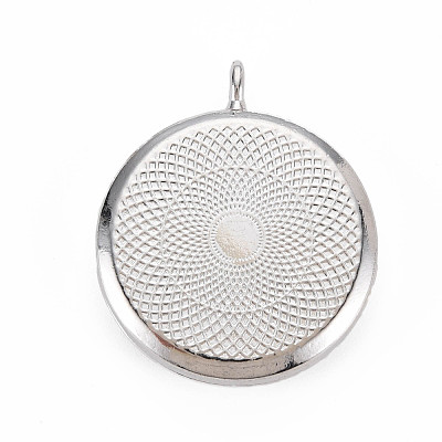 Alloy Diffuser Locket Pendants PALLOY-N171-06-1