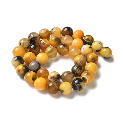 Natural Agate Beads Strands G-NH0001-G07-01-1