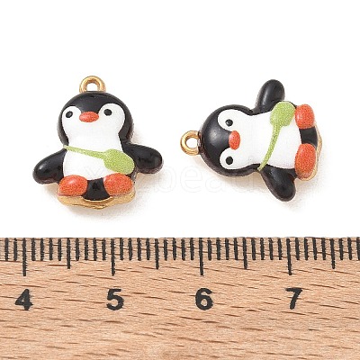 304 Stainless Steel Enamel Pendants STAS-Q119-18G-02-1