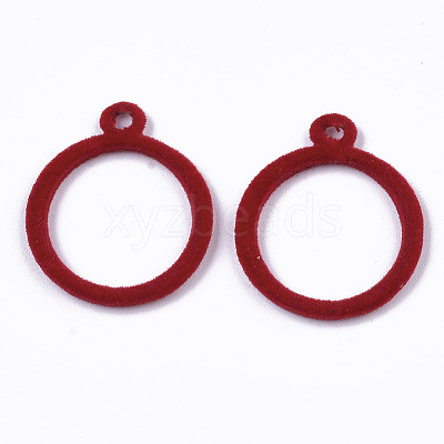 Flocky Alloy Pendants PALLOY-S134-004C-1