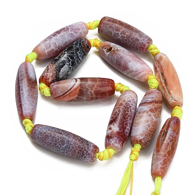 Dyed & Heated Natural Fire Crackle Agate Beads Strands GG-CBAB9C6-A02-01-1