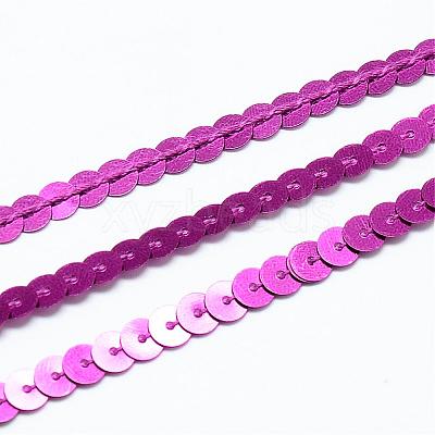 Plastic Paillette Beads PVC-Q085-6mm-8-1