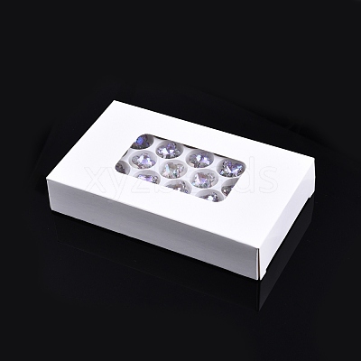 Electroplated Glass Charms EGLA-N006-060-1