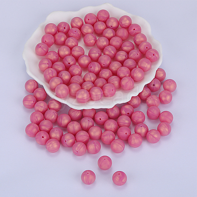 Round Silicone Focal Beads SI-JX0046A-65-1