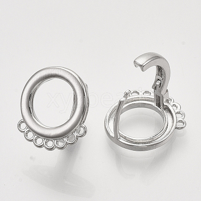 Hoop Earring Findings KK-T048-007P-NF-1