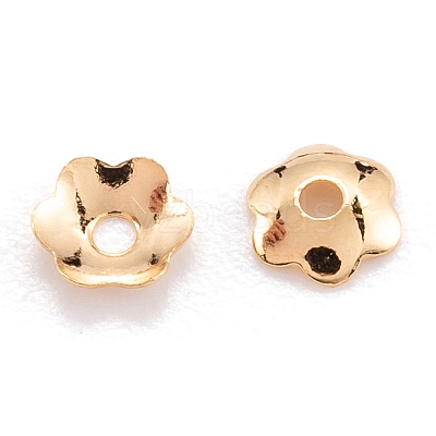 Brass Bead Cap X-KK-F824-029G-1