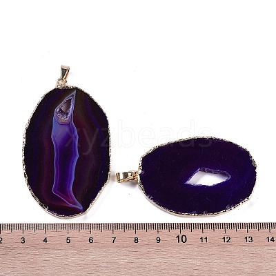 Natural Agate Big Pendants KK-F868-29-M-1
