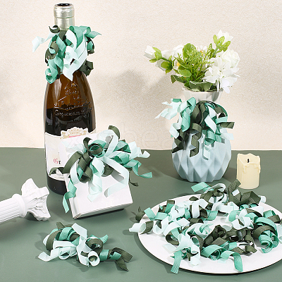 16Pcs Flower Polyester Ornament DIY-HY0003-34C-1