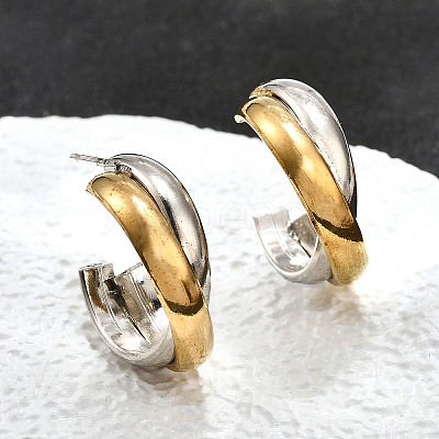 304 Stainless Steel Stud Earrings X-EJEW-O066-03M-1