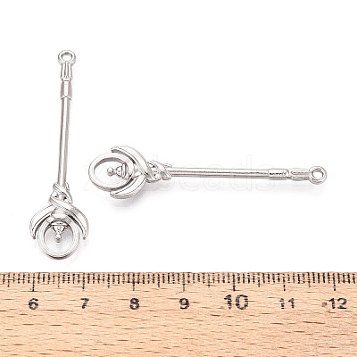 304 Stainless Steel Pendants STAS-N114-64P-1