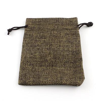 Burlap Packing Pouches Drawstring Bags ABAG-Q050-7x9-05-1
