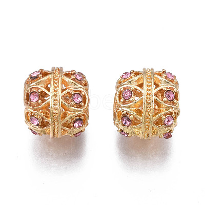 Rack Plating Alloy European Beads MPDL-N039-080-1