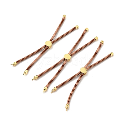 Half Finished Twisted Milan Rope Slider Bracelets FIND-G032-01G-21-1