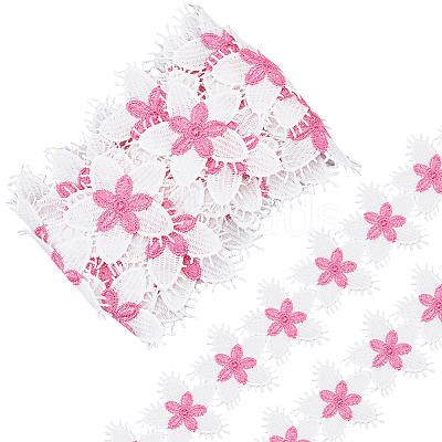 Flower Polyester Eyelash Lace Trim Ribbon OCOR-WH20003-03B-01-1