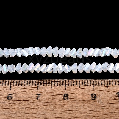 Electroplate Imitation Jade Glass Beads Strands EGLA-Q139-01A-B01-1