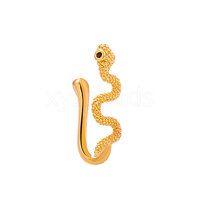 Brass Snake Clip on Nose Rings WGF4B6F-01-1
