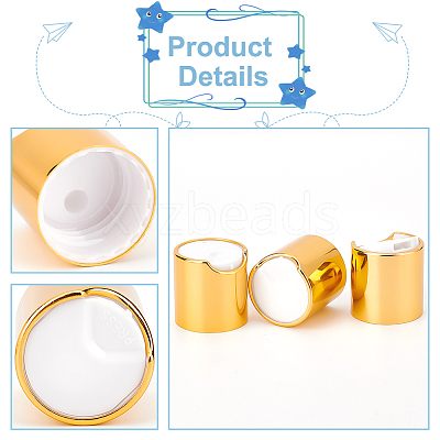 Aluminized Plastic Press Caps AJEW-WH0258-583A-1