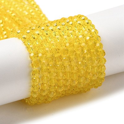Transparent Glass Beads Strands LS-EGLA-A035-T4mm-D03-1