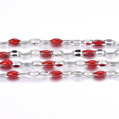 304 Stainless Steel Link Chains CHS-F002-B09-1
