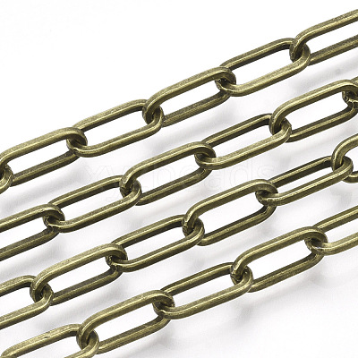 Unwelded Iron Paperclip Chains CH-S125-02F-AB-1