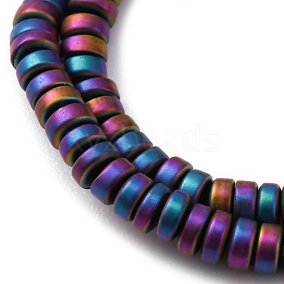Electroplated Non-magnetic Hematite Beads Strands G-P571-A01-01F-1