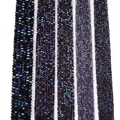 Electroplate Glass Beads Strands EGLA-A044-T1mm-L15-1
