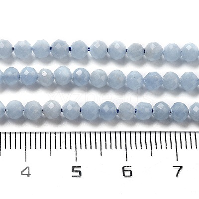 Natural Angelite Beads Strands G-G161-A05-03-1