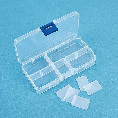 Rectangle Plastic Bead Storage Containers CON-PH0001-14-WH-1