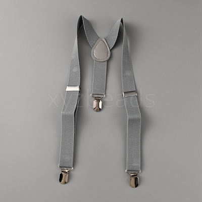 Adjustable Polyester Y-Shaped Heavy Duty Suspenders AJEW-WH0307-23F-1
