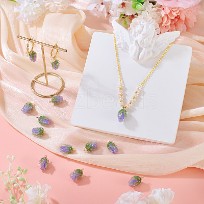 10Pcs Transparent Acrylic Pendants SACR-TA0001-66C-1