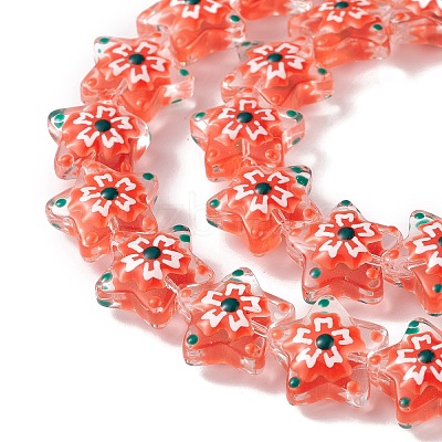 Transparent Glass Beads Strands LAMP-F029-03E-1