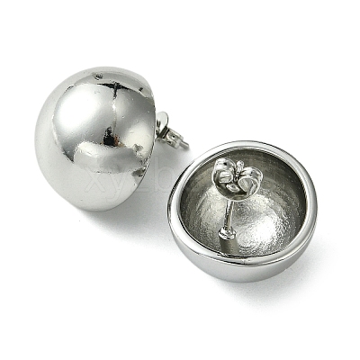 Brass Stud Earrings for Women EJEW-C072-06P-1