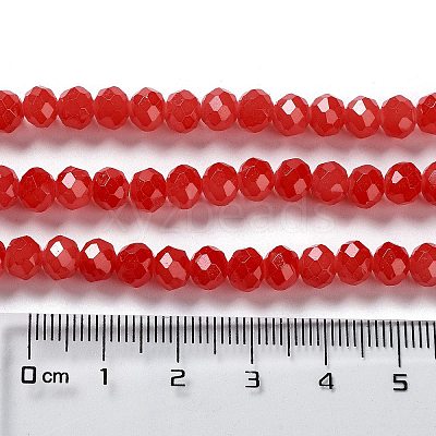Baking Paint Imitation Jade Glass Bead Strands DGLA-A034-J10mm-A32-1