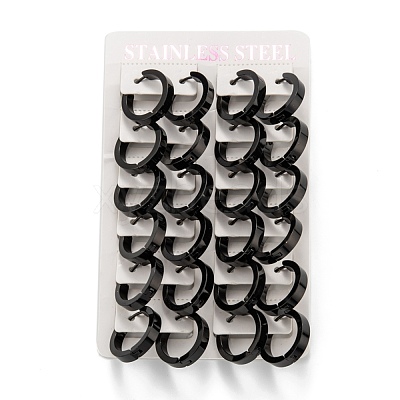 304 Stainless Steel Huggie Hoop Earrings EJEW-O087-09G-EB-1