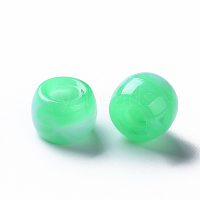 Acrylic European Beads MACR-S375-002A-01-1