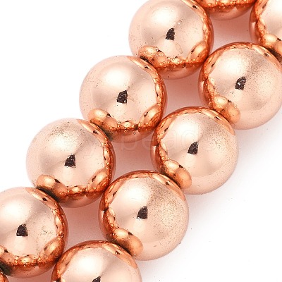 Synthetic Magnetic Hematite Beads Strands G-M095-B01-01RG-1
