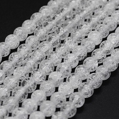 Natural Crackle Quartz Beads Strands G-K285-02-10mm-1
