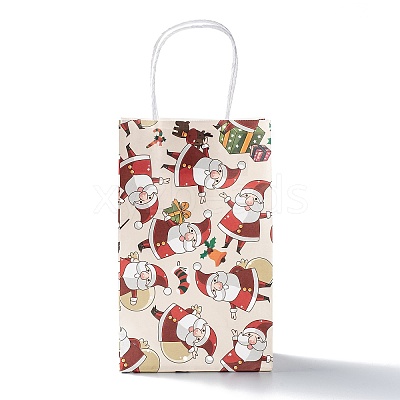 Christmas Theme Kraft Paper Gift Bags LS-CARB-L009-A02-1
