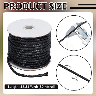 30M Braided Waxed Polyester Cords YC-WH0011-03A-1