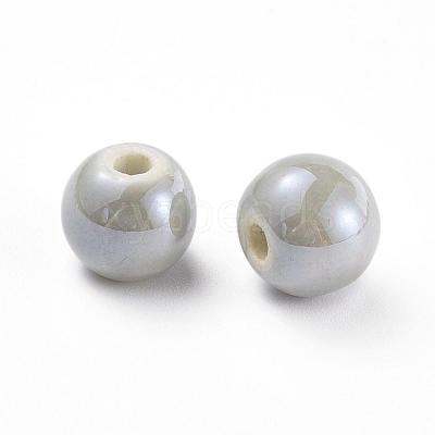 Glazed Porcelain Beads PORC-D001-12mm-13-1
