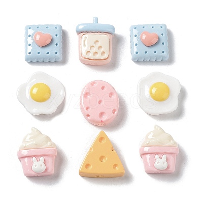 Opaque Resin Decoden Cabochons CRES-M026-07-1