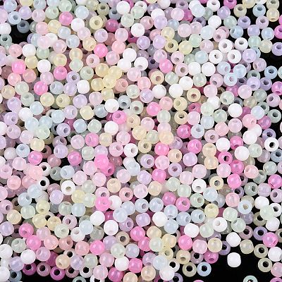 Opaque Acrylic Beads OACR-H038-20-1