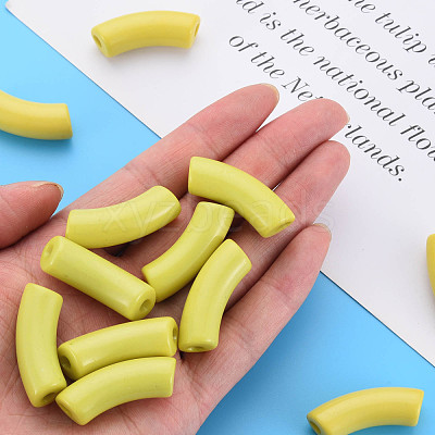 Opaque Acrylic Beads MACR-S372-001B-13-0648-1