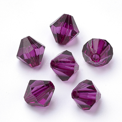 Transparent Acrylic Beads TACR-S146-6mm-24-1