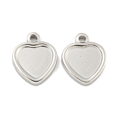 Non-Tarnish 304 Stainless Steel Pendant Cabochon Settings STAS-P365-11P-1